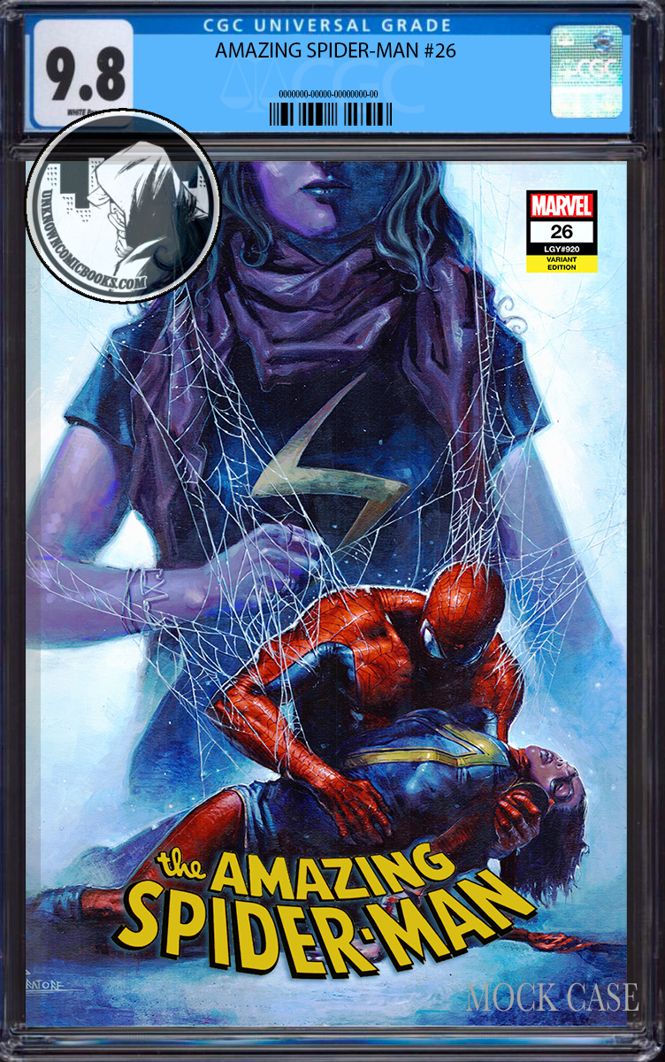 AMAZING SPIDER-MAN #26 2ND PRINTING UNKNOWN COMICS DAVIDE PARATORE EXCLUSIVE VAR CGC 9.8 BLUE LABEL (02/28/2024)