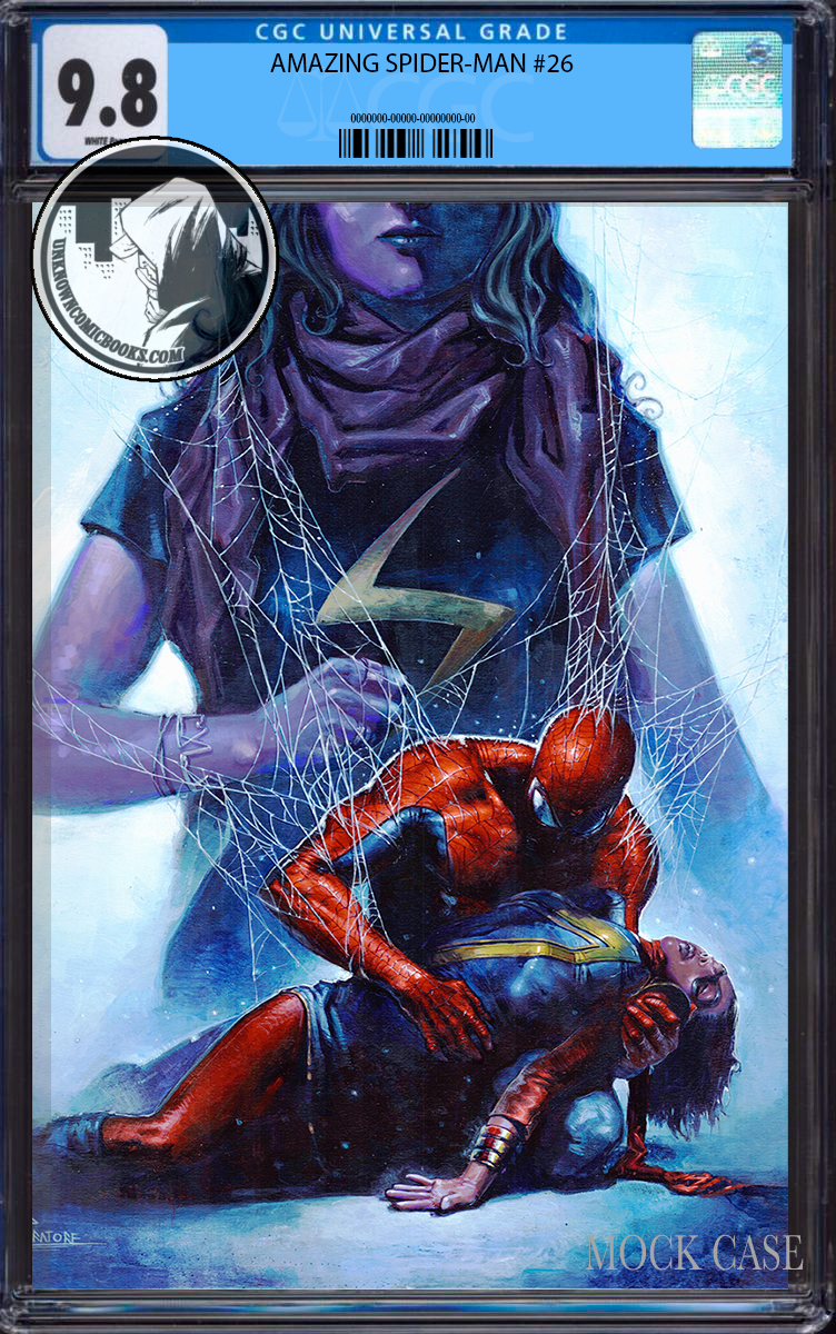 AMAZING SPIDER-MAN #26 2ND PRINTING UNKNOWN COMICS DAVIDE PARATORE EXCLUSIVE VIRGIN VAR CGC 9.8 BLUE LABEL (02/28/2024)