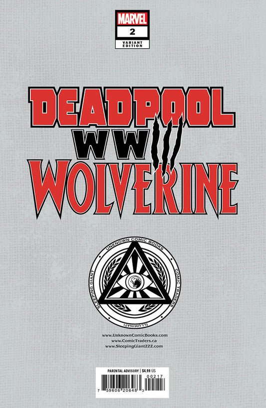 Deadpool & Wolverine: Wwiii #2 Unknown Comics Tyler Kirkham Exclusive Var (06/12/2024)