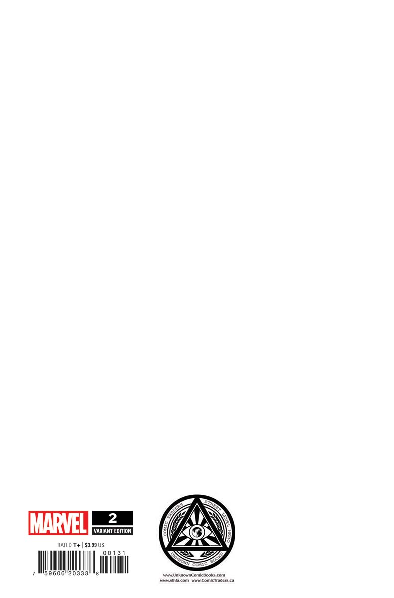 Edge Of Spider-Verse 2 Facsimile Unknown Comics Blank Exclusive Var (02/09/2022)