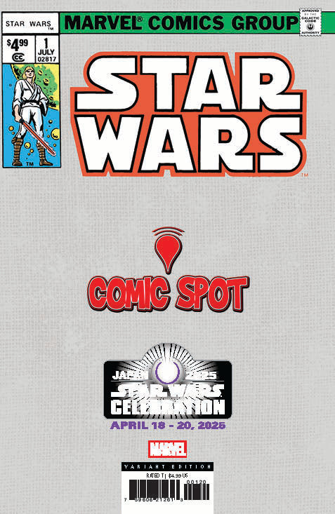 Star Wars #1 Facsimile Comics Spot Tyler Kirkham Star Wars Celebration 2025 Exclusive Virgin Var (04/09/2025)