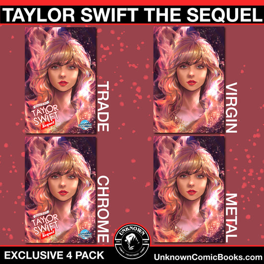 [4 PACK] FEMALE FORCE TAYLOR SWIFT #2 THE SEQUEL UNKNOWN COMICS MIKI OKAZAKI EXCLUSIVE VAR (05/29/2024)