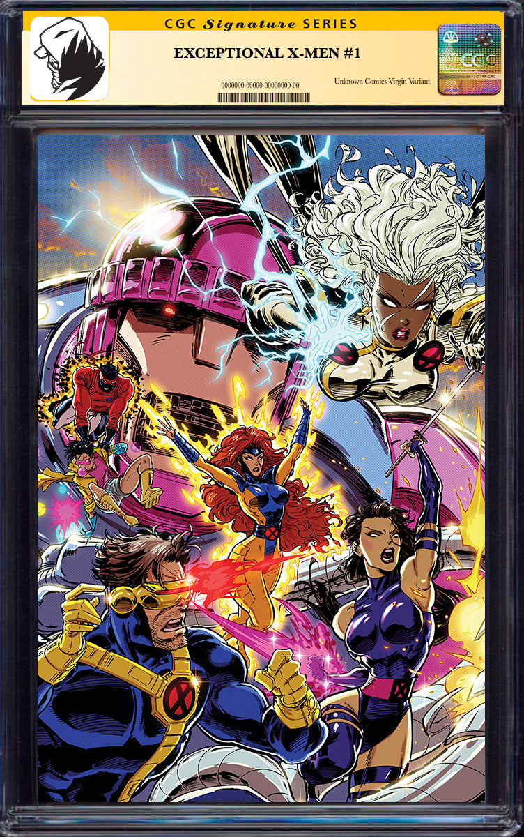 [SIGNED CGC] EXCEPTIONAL X-MEN #1 KAARE ANDREWS VIRGIN CONNECTING COVER [CGC 9.6+ YELLOW LABEL] (06/25/2025)