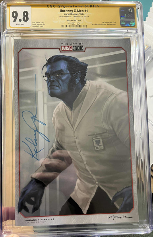 [SIGNED BY KELSEY GRAMMER] UNCANNY X-MEN #1 UNKNOWN COMICS MARVEL STUDIOS EXCLUSIVE VAR [CGC 9.8 YELLOW LABEL] [IN STOCK]