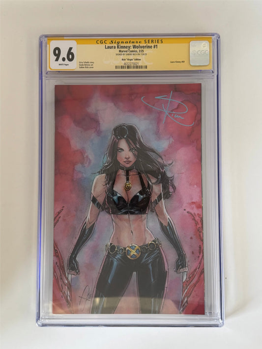 [Signed by Sabine Rich] Laura Kinney: Wolverine #1 CGC 9.6 Yellow Label Sabine Rich Exclusive Virgin Var