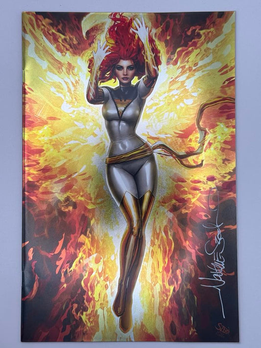 [SIGNED W/ COA] [FOIL] PHOENIX #3 UNKNOWN COMICS EXCLUSIVE NATHAN SZERDY VIRGIN VAR [IN STOCK]