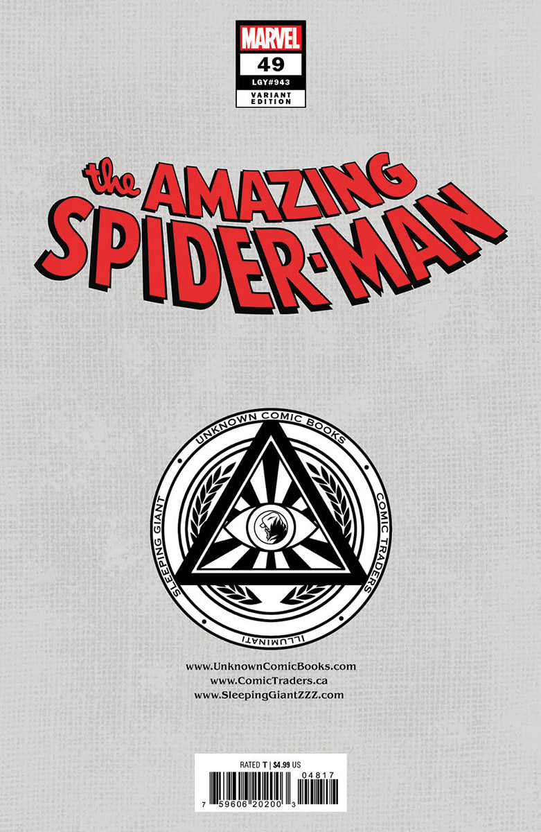 [2 Pack] Amazing Spider-Man #49 Unknown Comics Sabine Rich Exclusive Var [Bh] (05/08/2024)