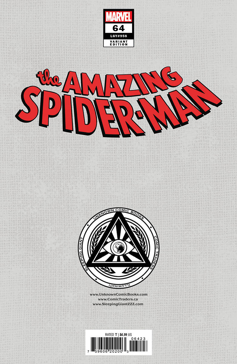 [SIGNED W/ COA] Amazing Spider-Man #64 Unknown Comics Kaare Andrews Connecting Cover Exclusive Var (04/2025)