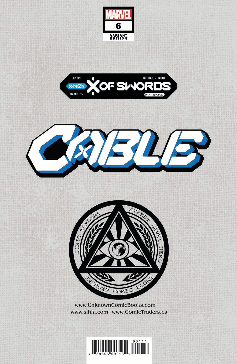 [Signed by Lawerence Bayne] Cable #6 Unknown Comics David Nakayama Exclusive Var Xos [IN STOCK]