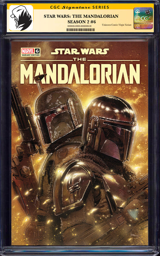 [SIGNED BY KAARE ANDREWS] STAR WARS: THE MANDALORIAN SEASON 2 #6 UNKNOWN COMICS KAARE ANDREWS EXCLUSIVE VAR [CGC 9.6+ YELLOW LABEL] (11/27/2024)