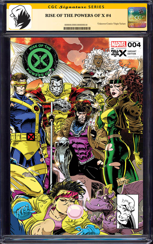 [SIGNED BY KAARE ANDREWS] RISE OF THE POWERS OF X #4 UNKNOWN COMICS KAARE ANDREWS EXCLUSIVE VAR [CGC 9.6+ YELLOW LABEL] [FHX] (11/27/2024)