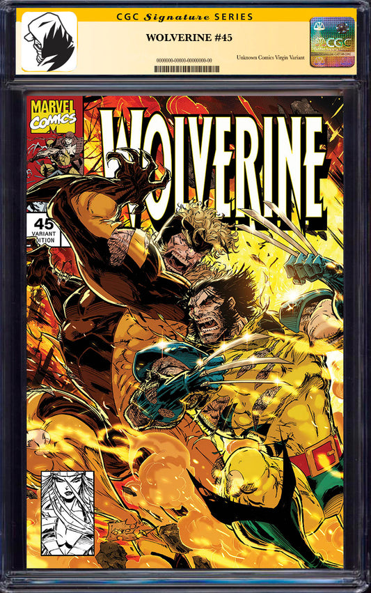 [SIGNED BY KAARE ANDREWS] WOLVERINE 45 UNKNOWN COMICS KAARE ANDREWS EXCLUSIVE VAR [CGC 9.6+ YELLOW LABEL] [11/27/2024]