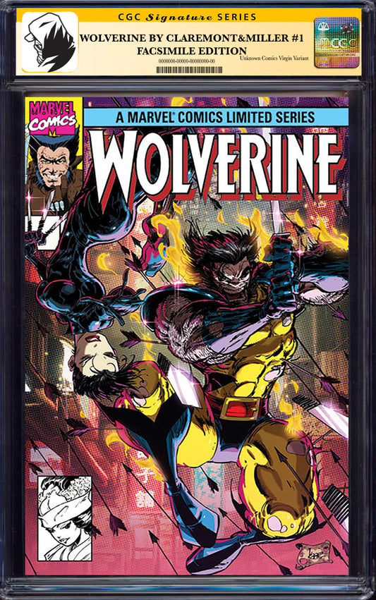 [SIGNED BY KAARE ANDREWS] WOLVERINE BY CLAREMONT & MILLER #1 FACSIMILE EDITION [NEW PRINTING] UNKNOWN COMICS KAARE ANDREWS EXCLUSIVE VAR [CGC 9.6+ YELLOW LABEL] (11/27/2024)