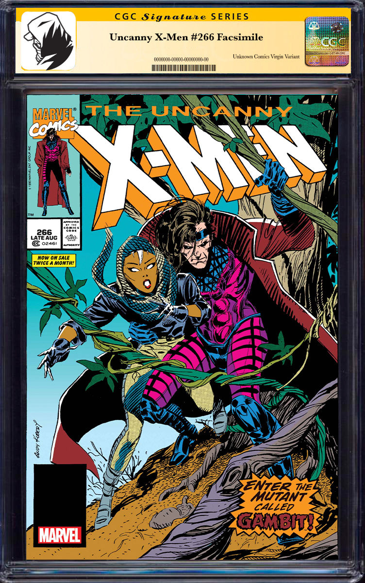 [SIGNED BY ANDY KUBERT] UNCANNY X-MEN #266 FACSIMILE EDITION   [CGC 9.6+ YELLOW LABEL] (03/26/2025)