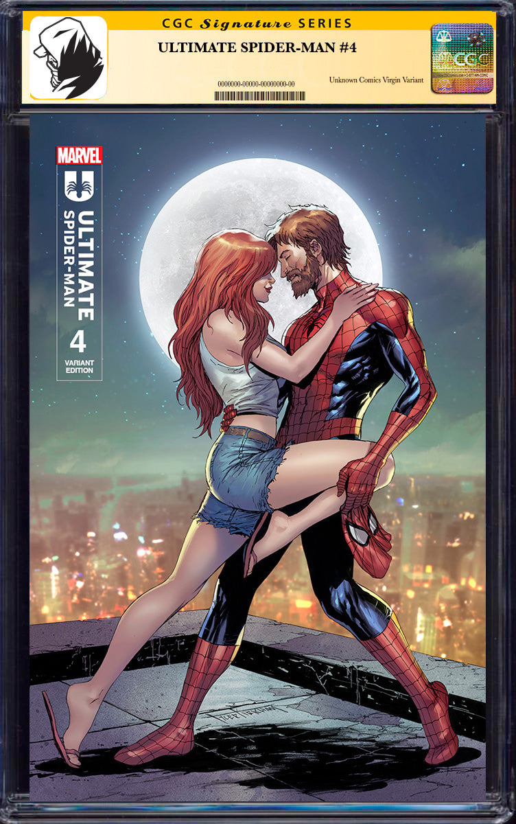 [SIGNED BY JONATHAN HICKMAN] ULTIMATE SPIDER-MAN #4 UNKNOWN COMICS TYLER KIRKHAM EXCLUSIVE VAR [CGC 9.6+ YELLOW LABEL] (03/26/2025)