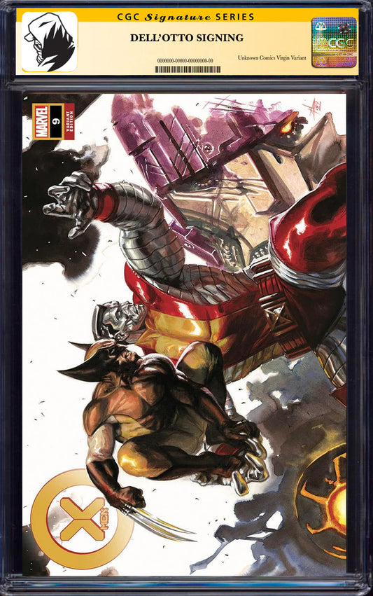 [SIGNED CGC 9.6+ YELLOW LABEL]X-Men 9 Unknown Comics Gabriele Dell_Otto Exclusive Var [08-25]