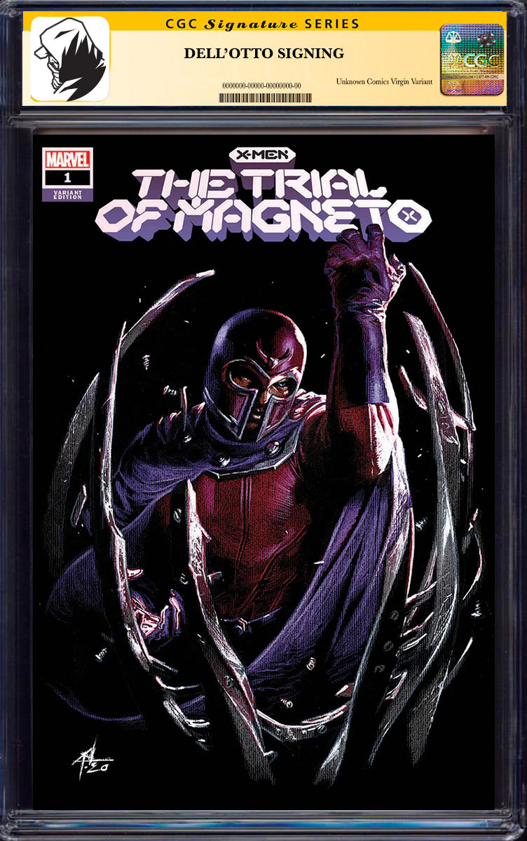 [SIGNED CGC 9.6+ YELLOW LABEL] X-Men Trial Of Magneto #1 (Of 5) Unknown Comics Gabriele Dell_Otto Exclusive Var [08-25]