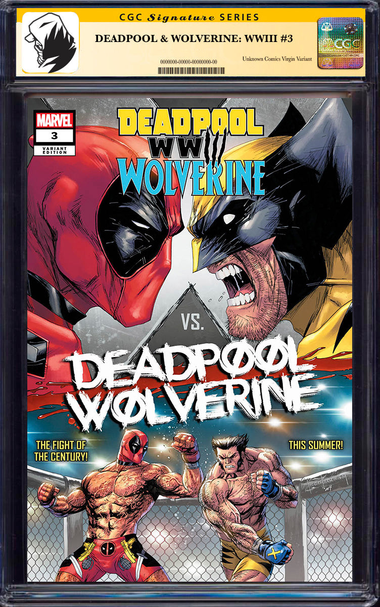 [SIGNED BY TYLER KIRKHAM] DEADPOOL & WOLVERINE: WWIII #3 UNKNOWN COMIC ...