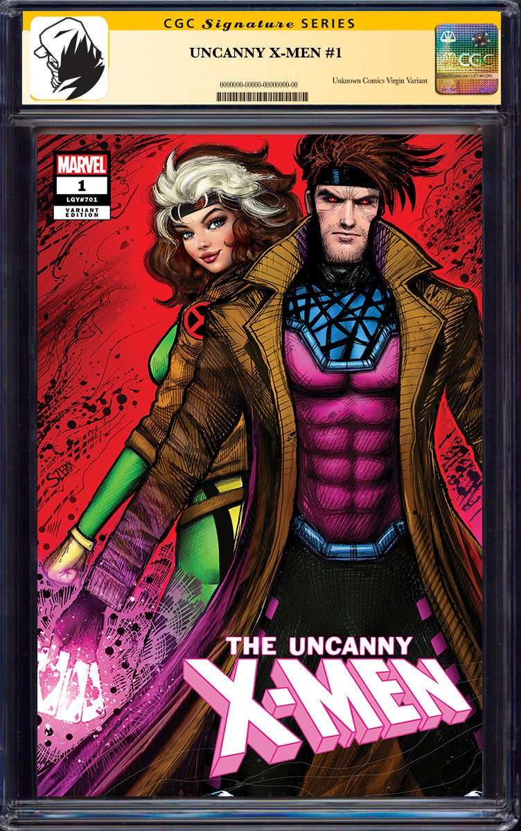 [SIGNED BY LENORE ZANN & AJ LOCASCIO] UNCANNY X-MEN #1 UNKNOWN COMICS NATHAN SZERDY EXCLUSIVE VAR [CGC YELLOW LABEL] (01/29/2025)