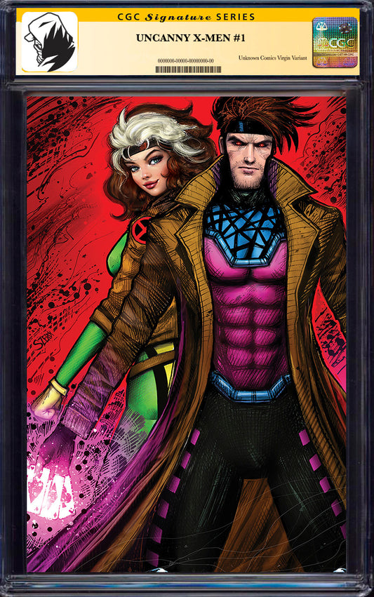 [SIGNED BY NATHAN SZERDY] UNCANNY X-MEN #1 UNKNOWN COMICS NATHAN SZERDY EXCLUSIVE VIRGIN VAR [CGC 9.6+ YELLOW LABEL] (01/29/2025)