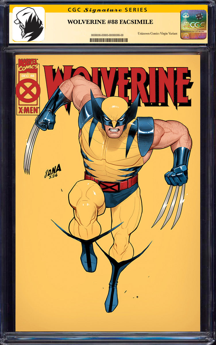 [SIGNED BY DAVID NAKAYAMA] WOLVERINE #88 UNKNOWN COMICS DAVID NAKAYAMA FACSIMILE VAR [CGC 9.6+ YELLOW LABEL] (01/29/2025)