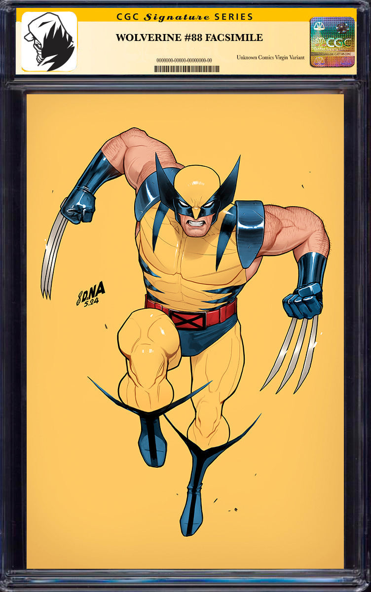 [SIGNED BY DAVID NAKAYAMA] WOLVERINE #88 UNKNOWN COMICS DAVID NAKAYAMA FACSIMILE VIRGIN VAR [CGC 9.6+ YELLOW LABEL] (01/29/2025)