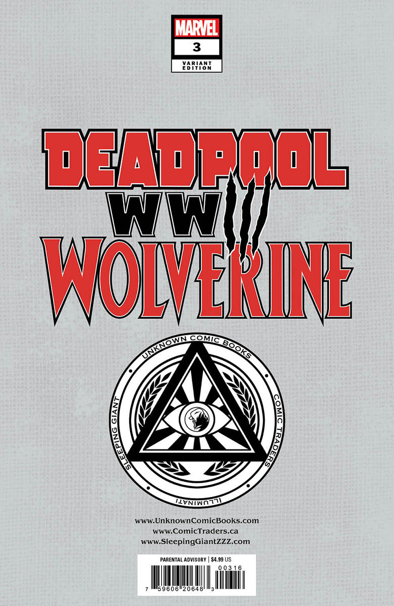 [SIGNED BY TYLER KIRKHAM] DEADPOOL & WOLVERINE: WWIII #3 UNKNOWN COMICS TYLER KIRKHAM VAR (08/28/2024)