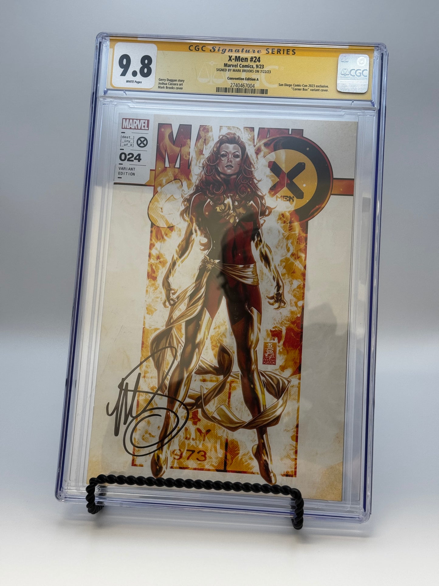 [SIGNED BY MARK BROOK] X-MEN #24 UNKNOWN COMICS MARK BROOKS EXCLUSIVE SDCC VAR [CGC 9.8 YELLOW LABEL]