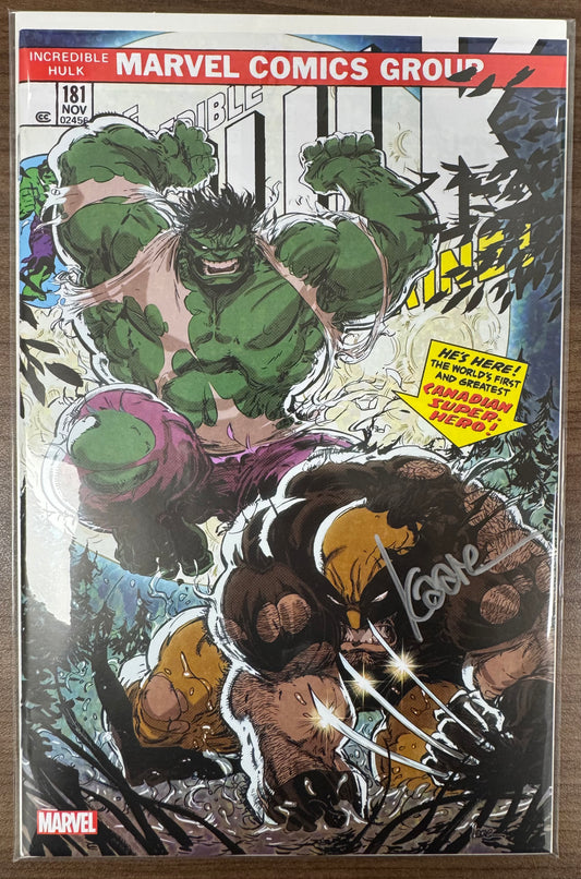 [SIGNED BY KAARE ANDREWS] INCREDIBLE HULK #181 FACSIMILE EDITION [NEW PRINTING] UNKNOWN COMICS KAARE ANDREWS EXCLUSIVE VAR [IN STOCK]