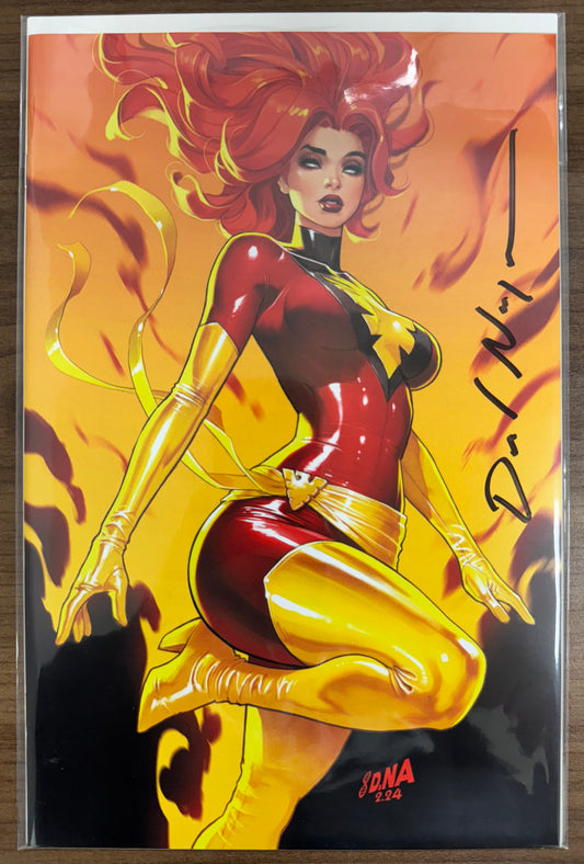 [SIGNED W/ COA] X-MEN #33 [FHX] UNKNOWN COMICS DAVID NAKAYAMA EXCLUSIVE DARK PHOENIX VIRGIN VAR [IN STOCK]