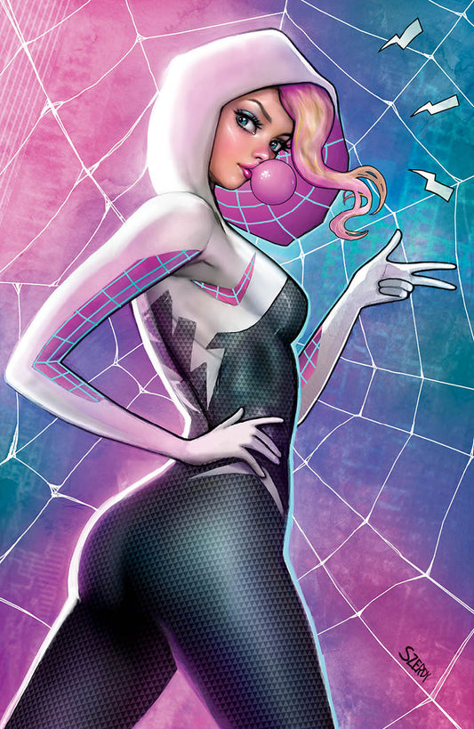 [SIGNED W/ COA] SPIDER-GWEN: THE GHOST-SPIDER #1 UNKNOWN COMICS NATHAN SZERDY EXCLUSIVE VIRGIN VAR (11/20/2024)