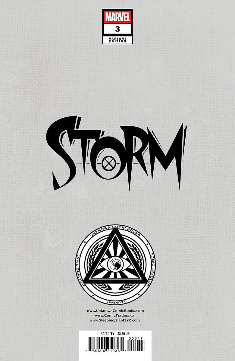 [SIGNED W/ COA] STORM #3 UNKNOWN COMICS MANHANINI VIRGIN VAR (06/2025) - SIGNED LENORE ZANN