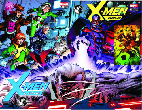 X-Men Gold & X-Men Blue Mike McKone [2 PIECES OF ART] [ORIGINAL ART]