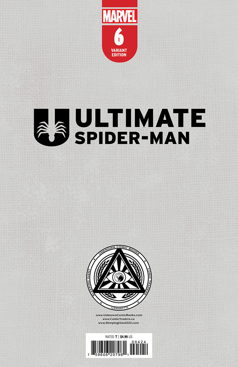 [SIGNED BY JONATHAN HICKMAN] ULTIMATE SPIDER-MAN #6 UNKNOWN COMICS STEPHEN SEGOVIA EXCLUSIVE  VIRGIN VAR (03/26/2025)