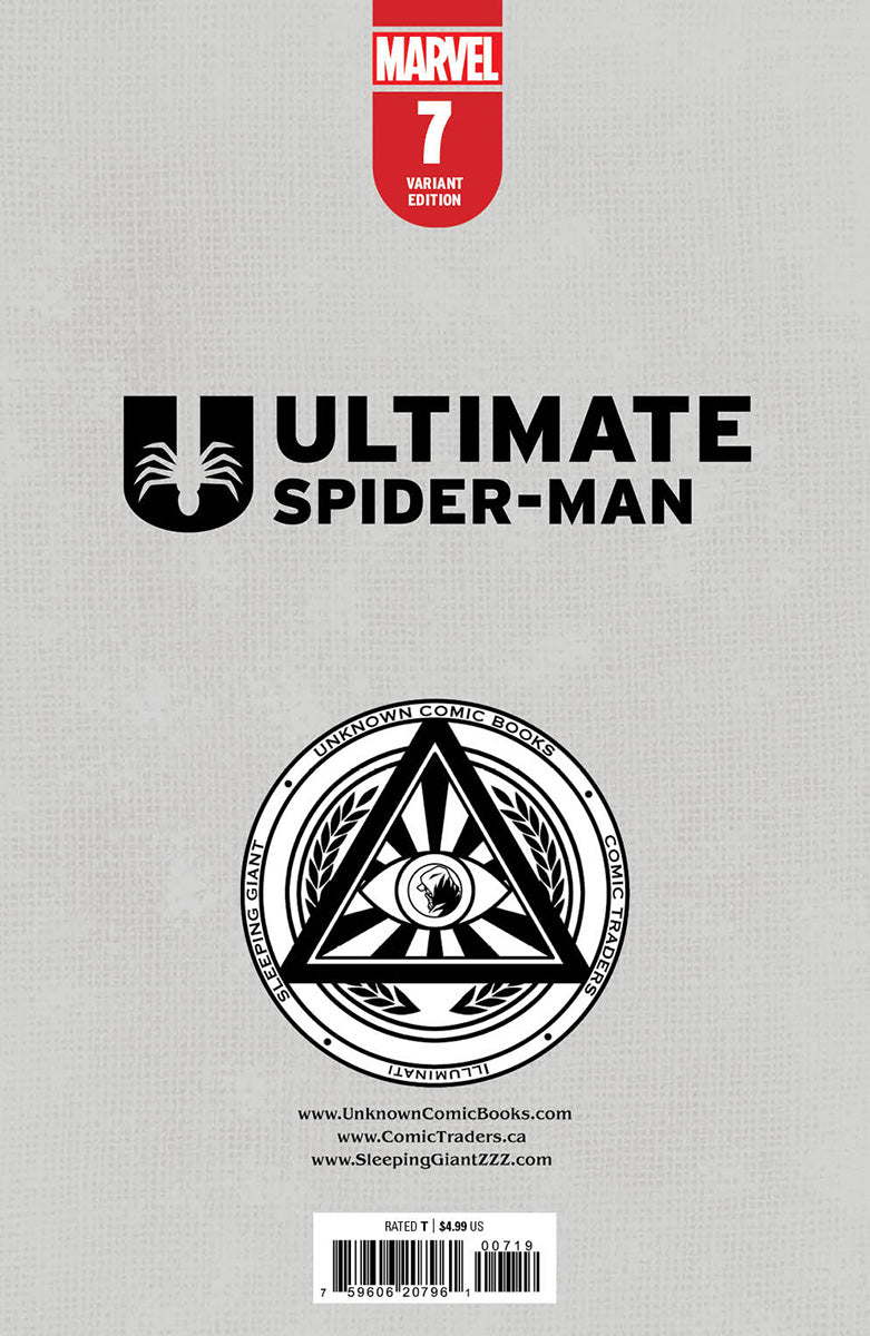 [SIGNED BY JONATHAN HICKMAN] ULTIMATE SPIDER-MAN #7 UNKNOWN COMICS TYLER KIRKHAM VIRGIN VAR (03/26/2025)