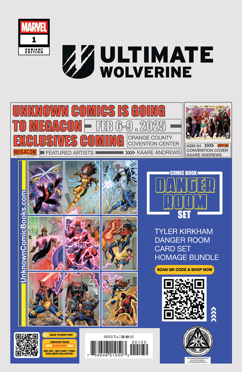 [SIGNED W/ COA] Ultimate Wolverine #1 Unknown Comics Tyler Kirkham Exclusive Premium Virgin  Var [IN STOCK]