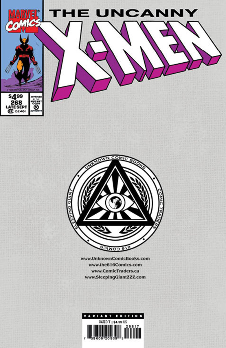 [SIGNED BY KAARE ANDREWS] UNCANNY X-MEN 268 FACSIMILE EDITION UNKNOWN COMICS KAARE ANDREWS EXCLUSIVE VIRGIN VAR [IN STOCK]