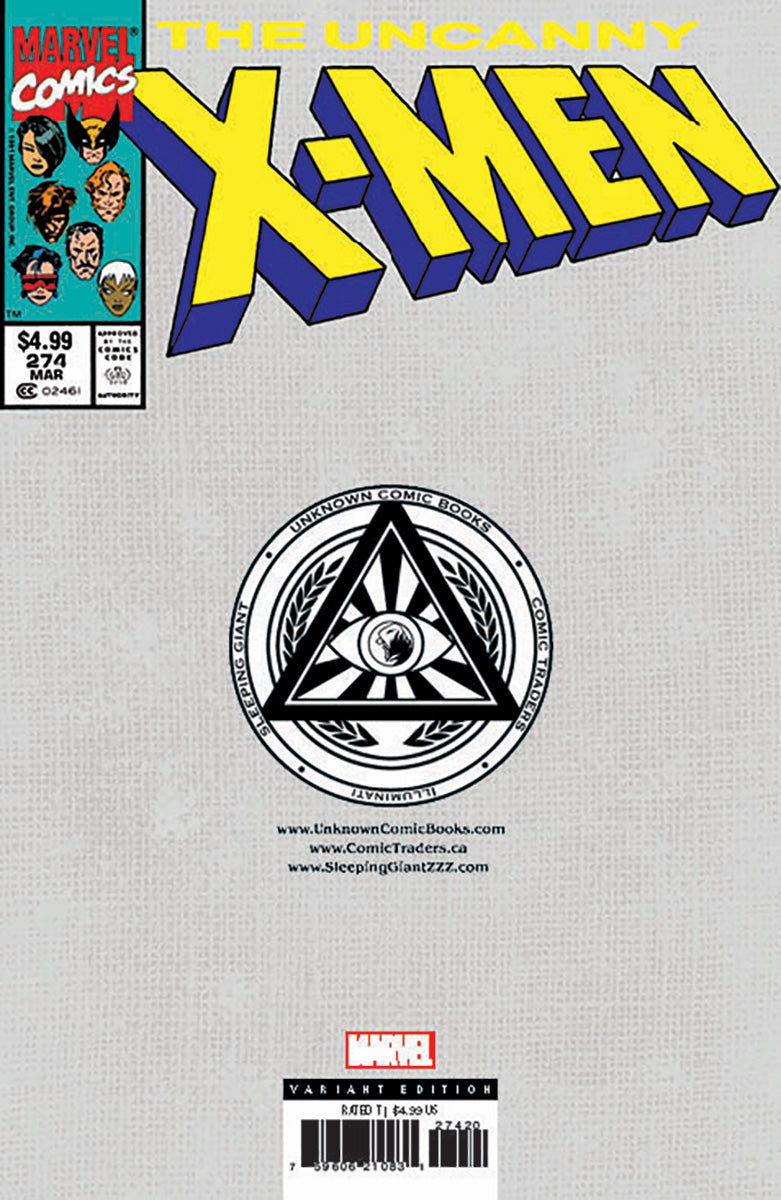 [SIGNED BY JIM LEE] [FOIL] UNCANNY X-MEN #274 FACSIMILE UNKNOWN COMICS EXCLUSIVE VAR (03/26/2025)