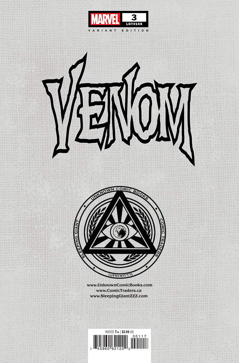 [FOIL] VENOM #3 UNKNOWN COMICS EXCLUSIVE FACSIMILE STEGMAN VIRGIN VAR (10/26/2024) First full appearance of Knull