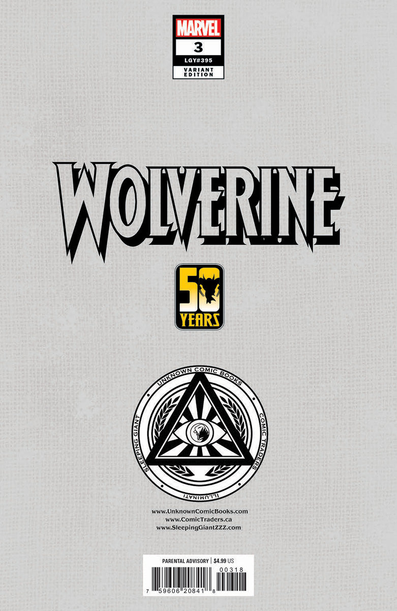 [SIGNED W/ COA] WOLVERINE #3 UNKNOWN COMICS MICO SUAYAN CONNECTING COVER EXCLUSIVE VAR (04/2025)