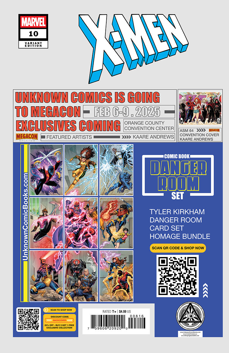 [SIGNED W/ COA] X-Men #10 Unknown Comics Kaare Andrews Exclusive Var [IN STOCK]