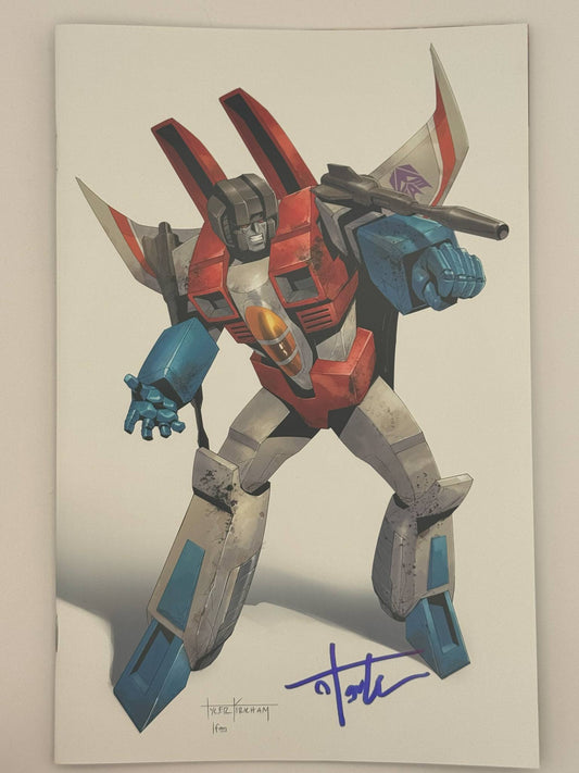 [Signed W/ COA] Transformers #18 Unknown Comic Tyler Kirkham Virgin Var [IN STOCK]