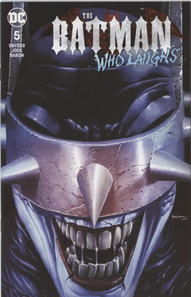 Batman Who Laughs # 5 by Mico Suayan w/ patch [ORIGINAL ART]