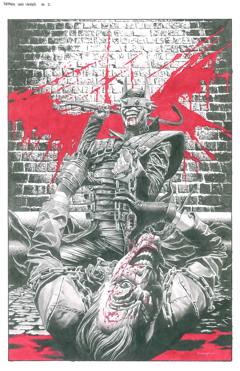 Batman Who Laughs # 2 by Mico Suayan [ORIGINAL ART]