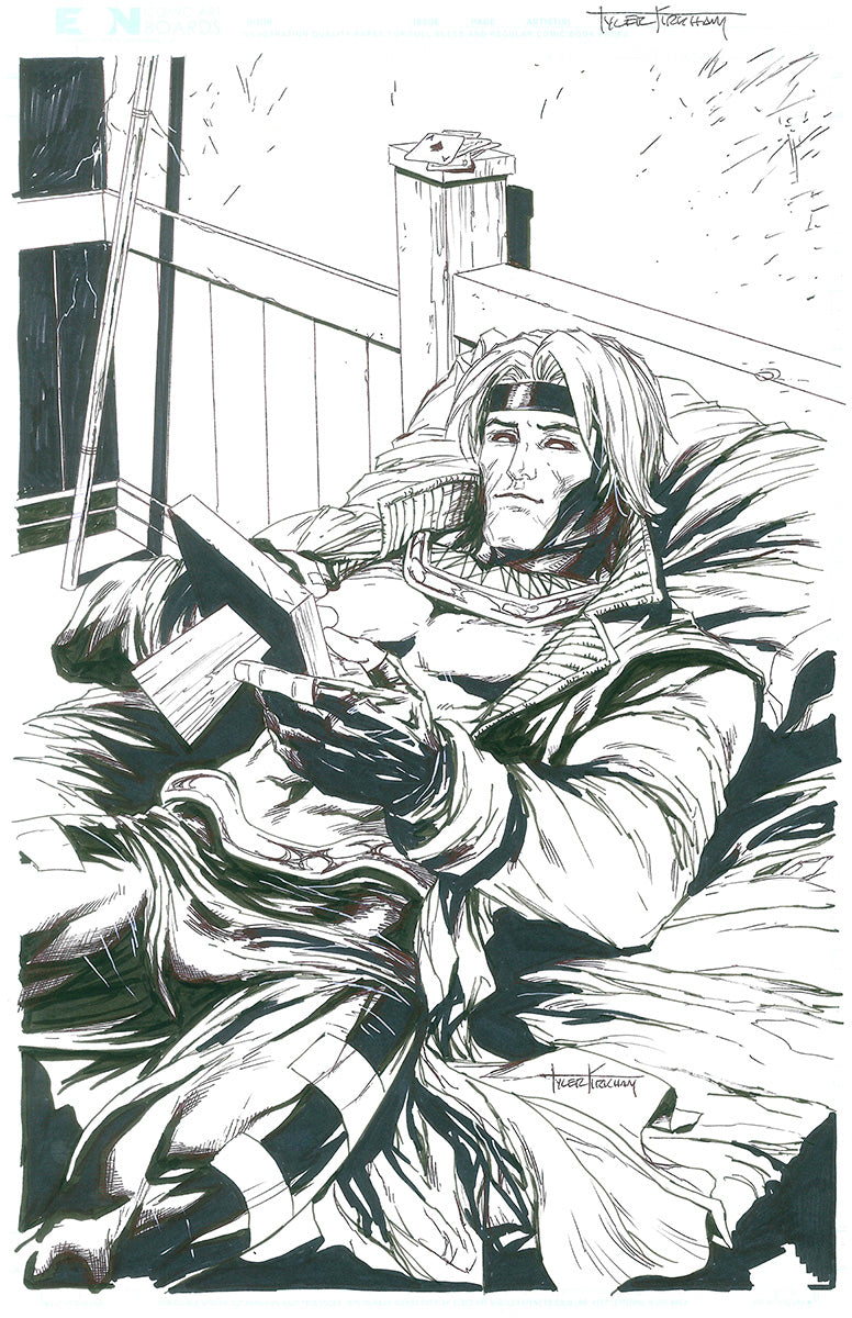 Rogue & Gambit by Tyler Kirkham [ORIGINAL ART] [3 PIECES OF ART]