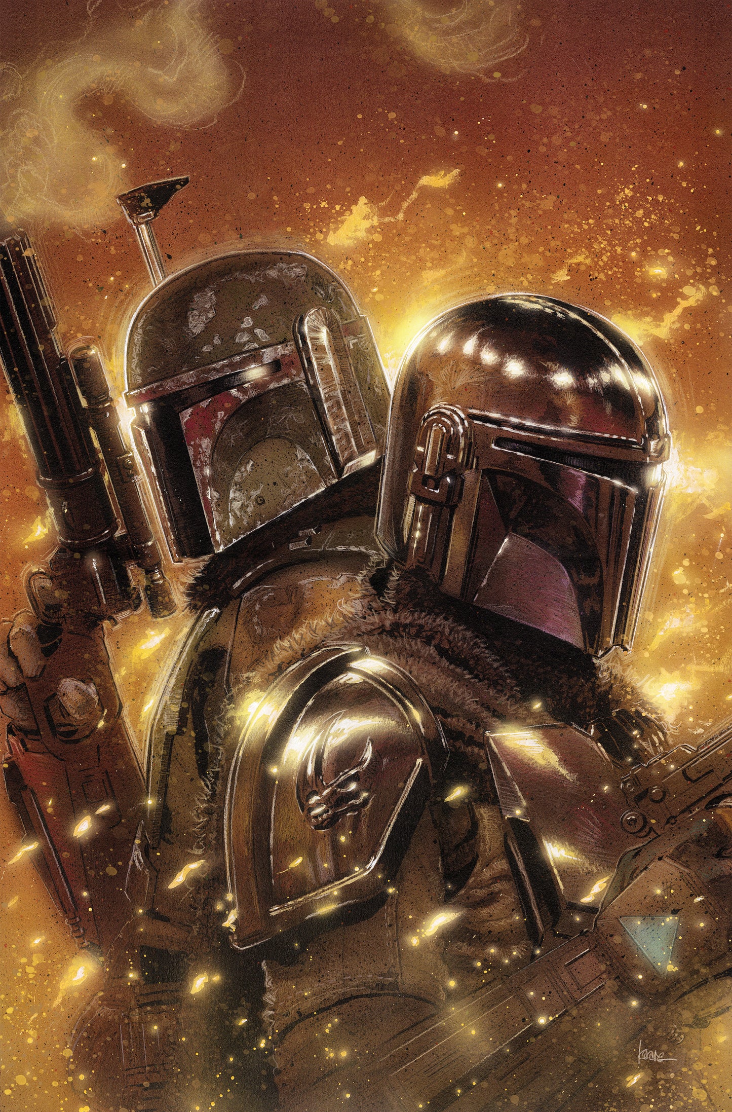 [SIGNED BY KAARE ANDREWS] STAR WARS: THE MANDALORIAN SEASON 2 #6 UNKNOWN COMICS KAARE ANDREWS EXCLUSIVE VIRGIN VAR [IN STOCK]