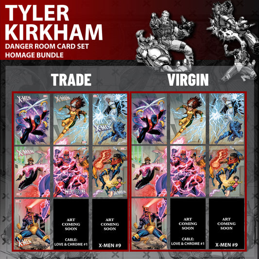 (01/29/2025) [18 PACK] DANGER ROOM CARD SET HOMAGE CONNECTING COVERS EXCLUSIVE BUNDLE TYLER KIRKHAM VAR