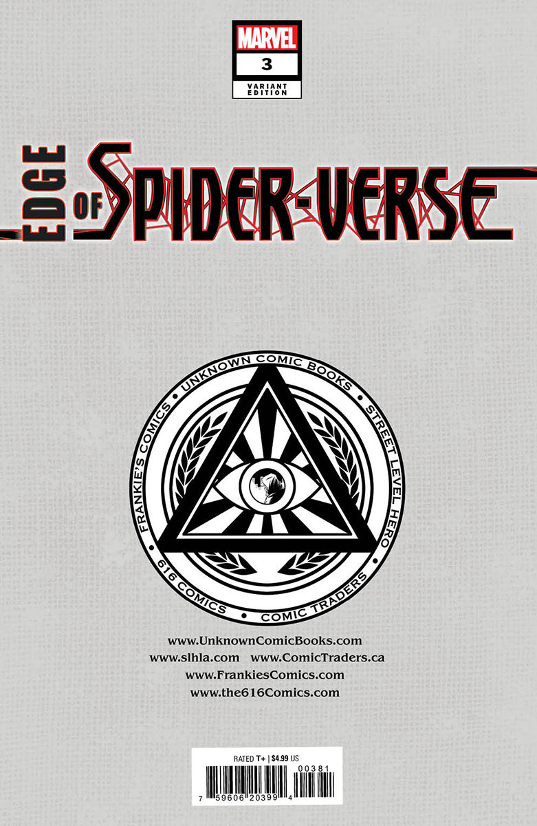 SIGNED W/ COA EDGE OF SPIDER-VERSE #3 UNKNOWN COMICS TYLER KIRKHAM EXCLUSIVE VAR (05/31/2023)
