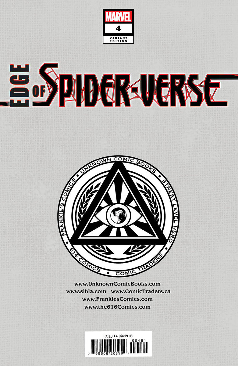 SIGNED W/ COA EDGE OF SPIDER-VERSE #4 UNKNOWN COMICS TYLER KIRKHAM EXCLUSIVE VAR (06/28/2023)