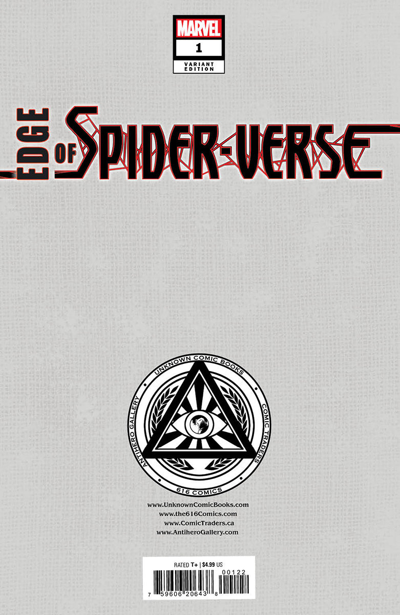 EDGE OF SPIDER-VERSE #1 UNKNOWN COMICS PEACH MOMOKO EXCLUSIVE VAR CGC 9.8 BLUE LABEL (12/27/2023)